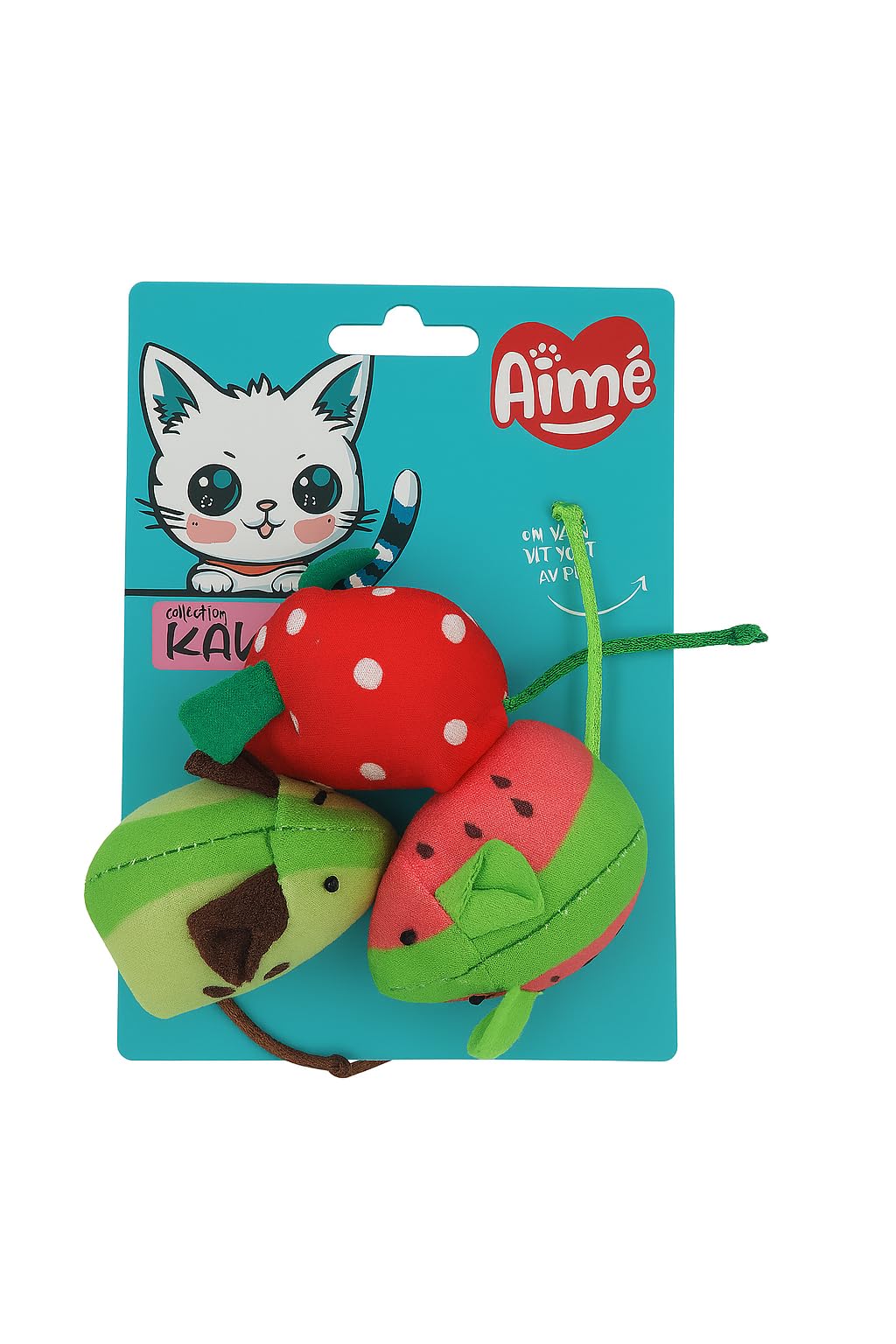 Jeu chat herbe à chat souris fruits Aimé pour stimuler votre félin