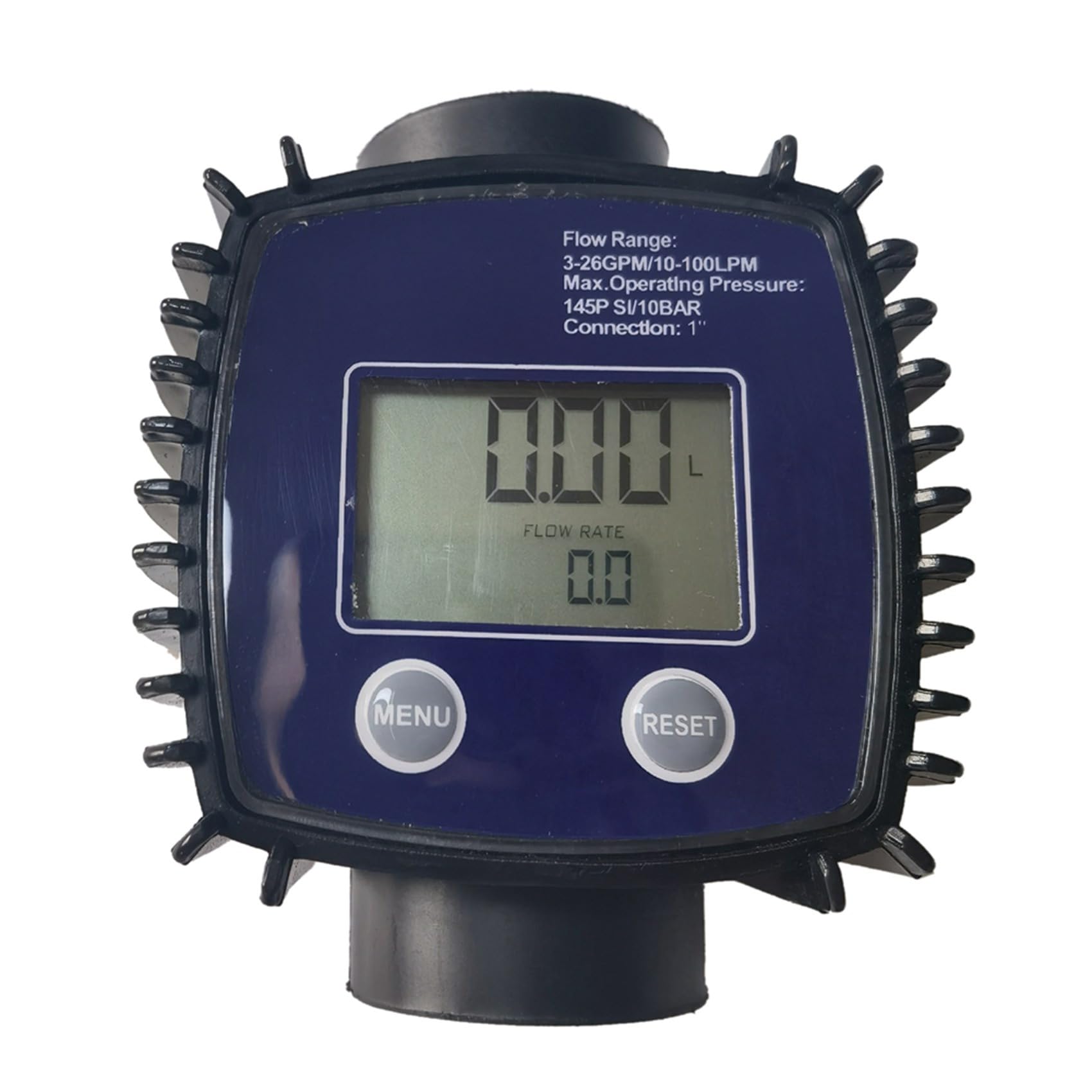 4X Medidor de Flujo de Combustible de Aceite de Turbina K25 Medidor de Flujo de Agua Medidor de Flujo LCD Medidor de Flujo de Líquido de Tubería Sensores 2.3-3.3VB
