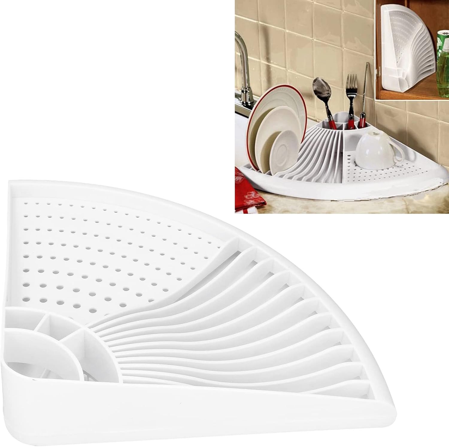 LiebeWH Dish Storage Rack Harmless Dish Drainer Rack Drying Multipurpose Drying Plastic Exquisite Wear for Restaurant