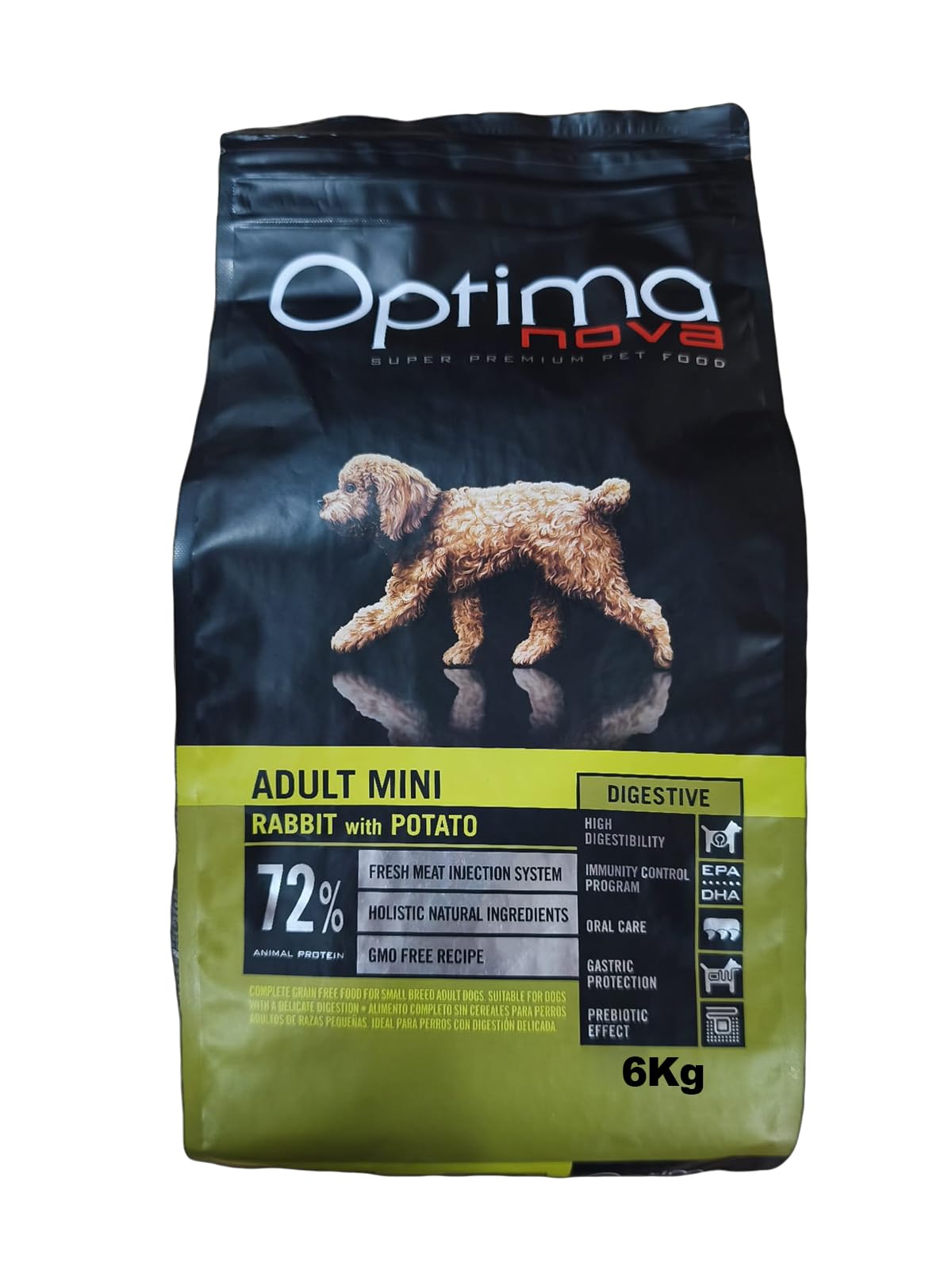 Optima Nova Dorosły Mini Digestive Rabbit & Ziemniak Free (6 kg)