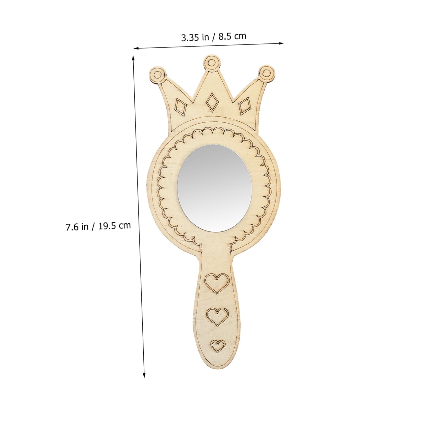 KONTONTY 1set Mirror Kit for Boy Girl Princess Mirror Watercolor Pens Gem Stickers for Craft Parties and Creative Play