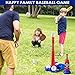 Tee Ball Set, T-Ball Sets for Kids 3-5, 5-8, Toddler Baseball Toys, Kids Baseball Tee with 6 Balls, Teeball Batting Tee, Pitching Machine, and Toddler Glove, Outdoor Sport for Toddlers Boys, Girls