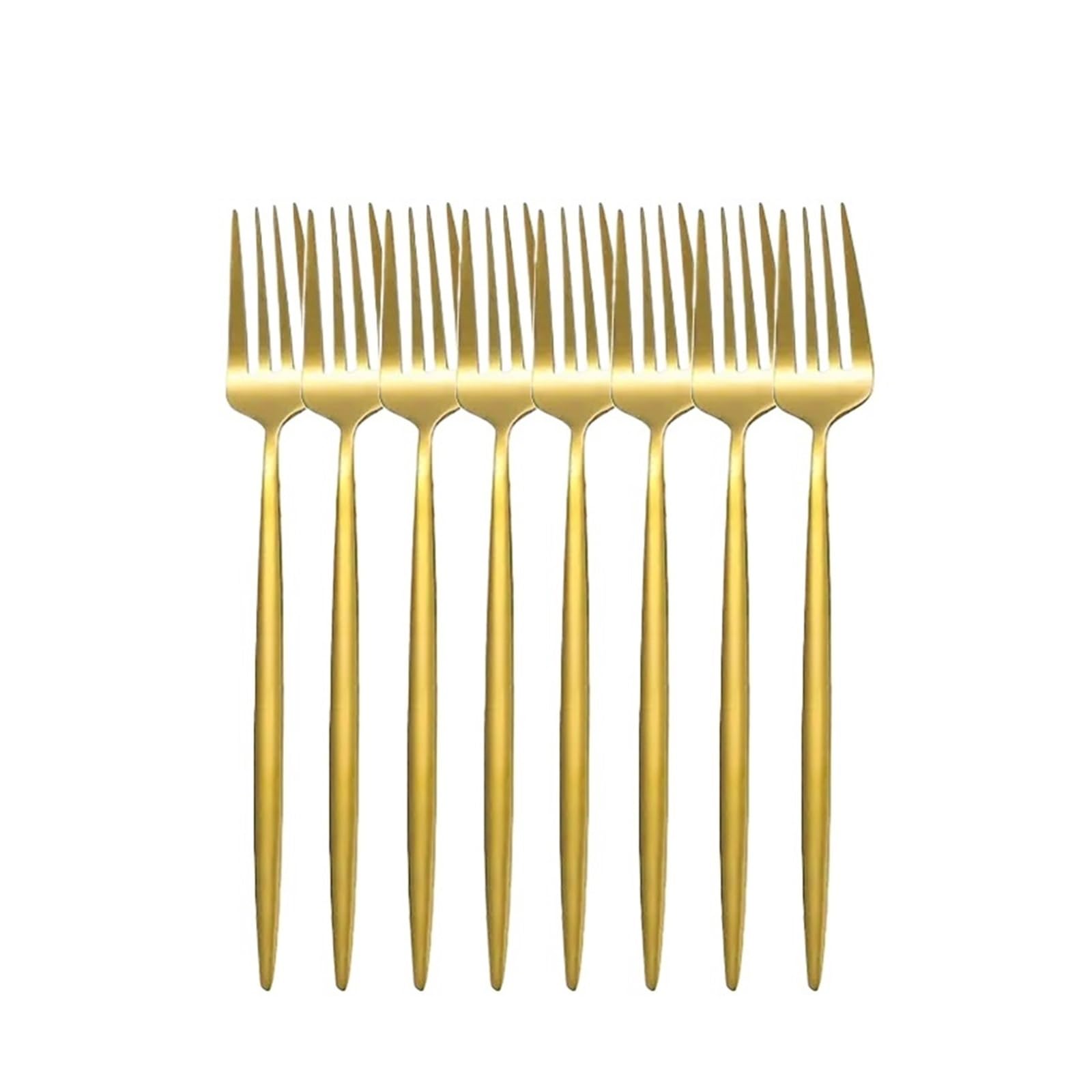 Wzptlkibad 8Pcs Fork Stainless Steel Dinner Fork, Multi Purpose Table Cutlery