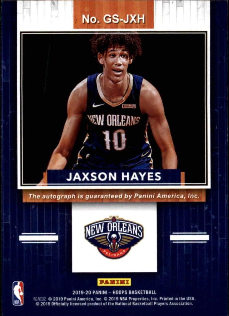 2019-20 NBA Hoops Great SIGnificance #21 Jaxson Hayes RC Rookie Auto New Orleans Pelicans Official Panini Basketball Trading Card (Retail Exclusive Auto)