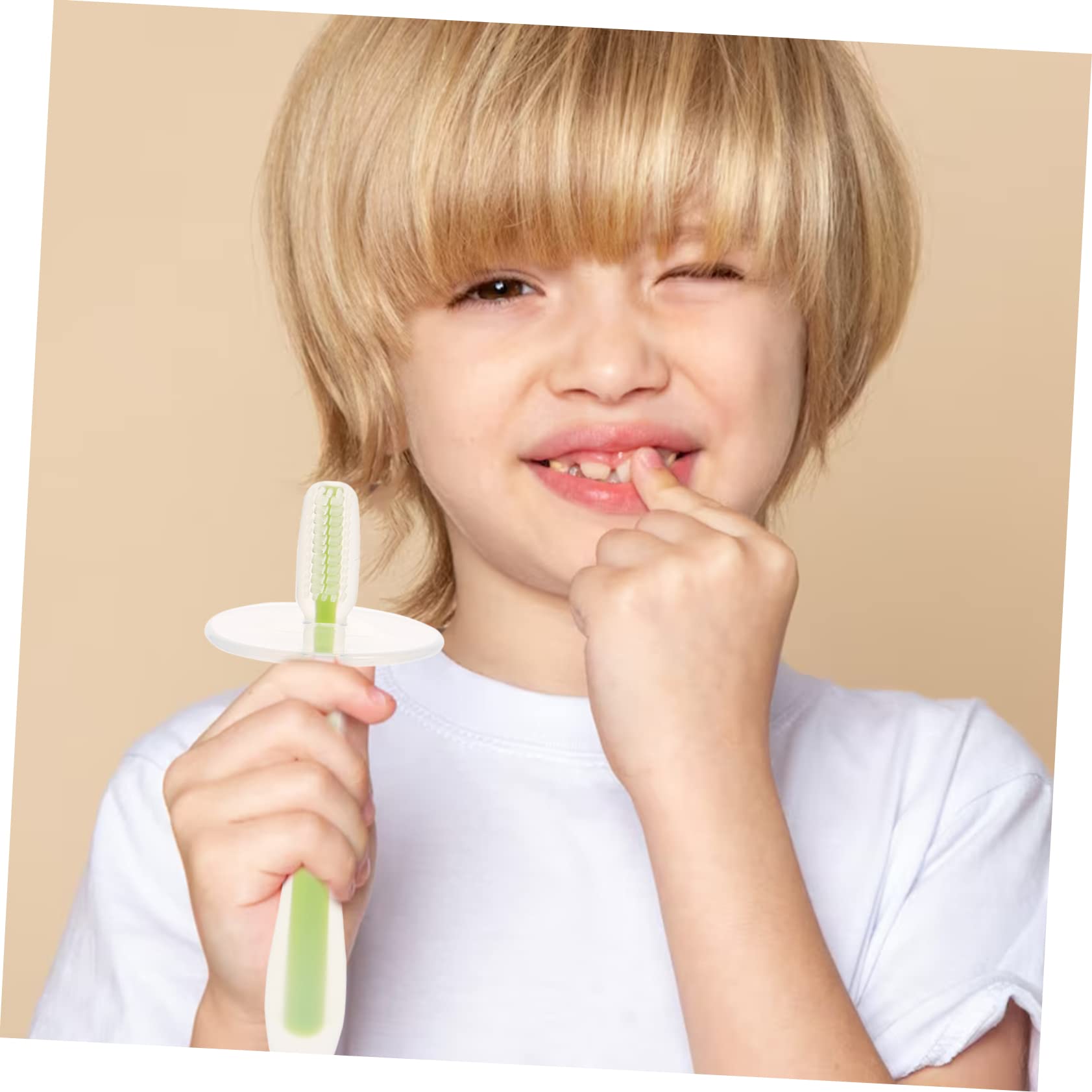 Cepillo De De Entrenamiento Para Bebés Y Sensorial Para Con Succión Primer Cepillo De Para Bebés Cabezal De De Para 4 piezas x 4