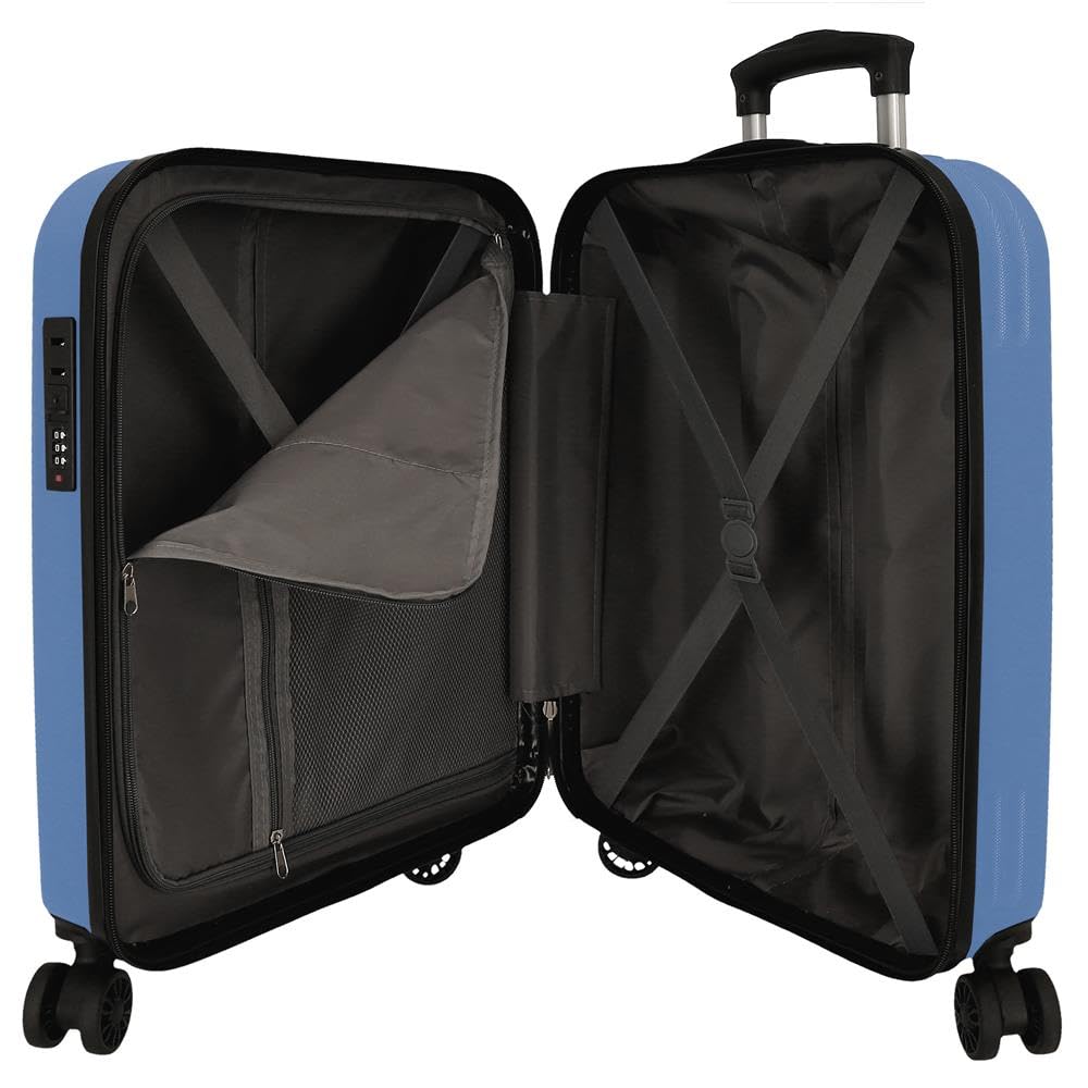 Reebok Valley, Bagaglio, interno con due scomparti, ABS un materiale resistente e leggero, 4 ruote girevoli, chiusura TSA. Di Joumma Bags