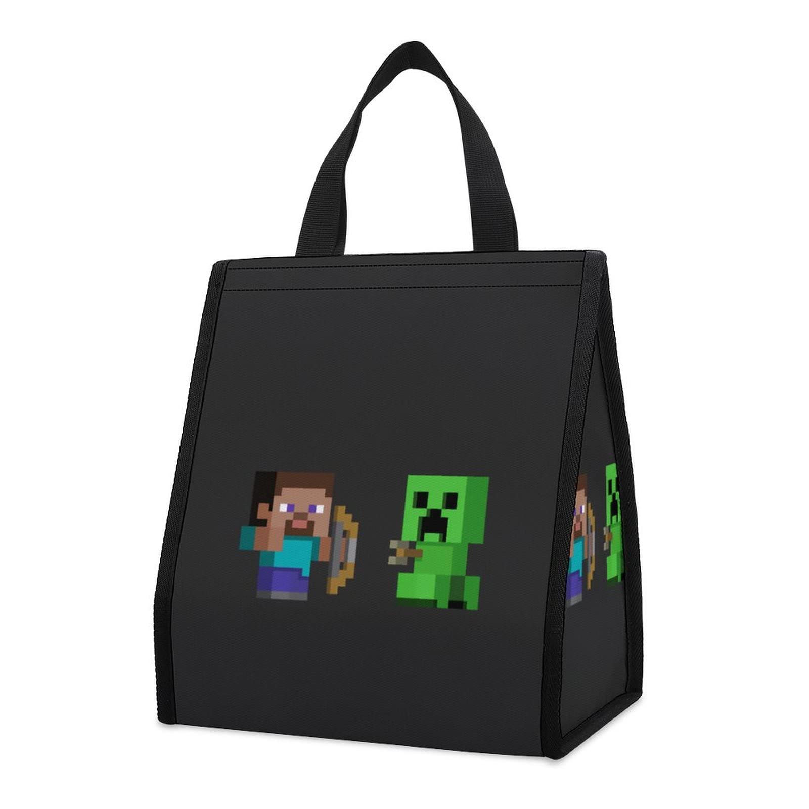 Amazon｜マイクラ ランチバッグ 保冷 保温 折りたたみ 子供用 お弁当