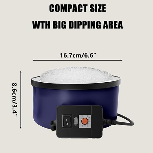 Miniatura 2 de Olla eléctrica de pegamento para manualidades, temperatura ajustable de 225-400 F, olla caliente de 5.4 fl oz, diámetro de 5-14 pulgadas,