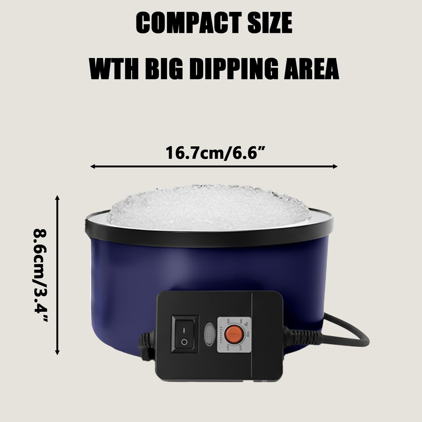 Electric Glue Pot for Crafts with 1lb Pellets, 225-400°F Adjustable Temperature, 160ml Hot Pot, 5-1/4" Diameter, 1" Depth - Fits Sticks and Glue Pellets - Great for Crafts, DIY Projects Pellets