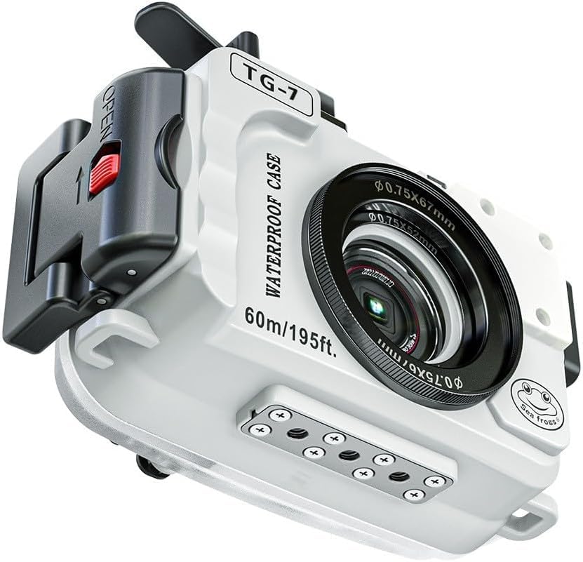 Amazon | Seafrog TG-7専用防水ケース、TG-7カメラ用、196フィート/60m