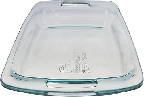 Miniatura 5 de Pyrex C-233 Plato para hornear de vidrio fácil de agarrar fabricado en los Estados Unidos