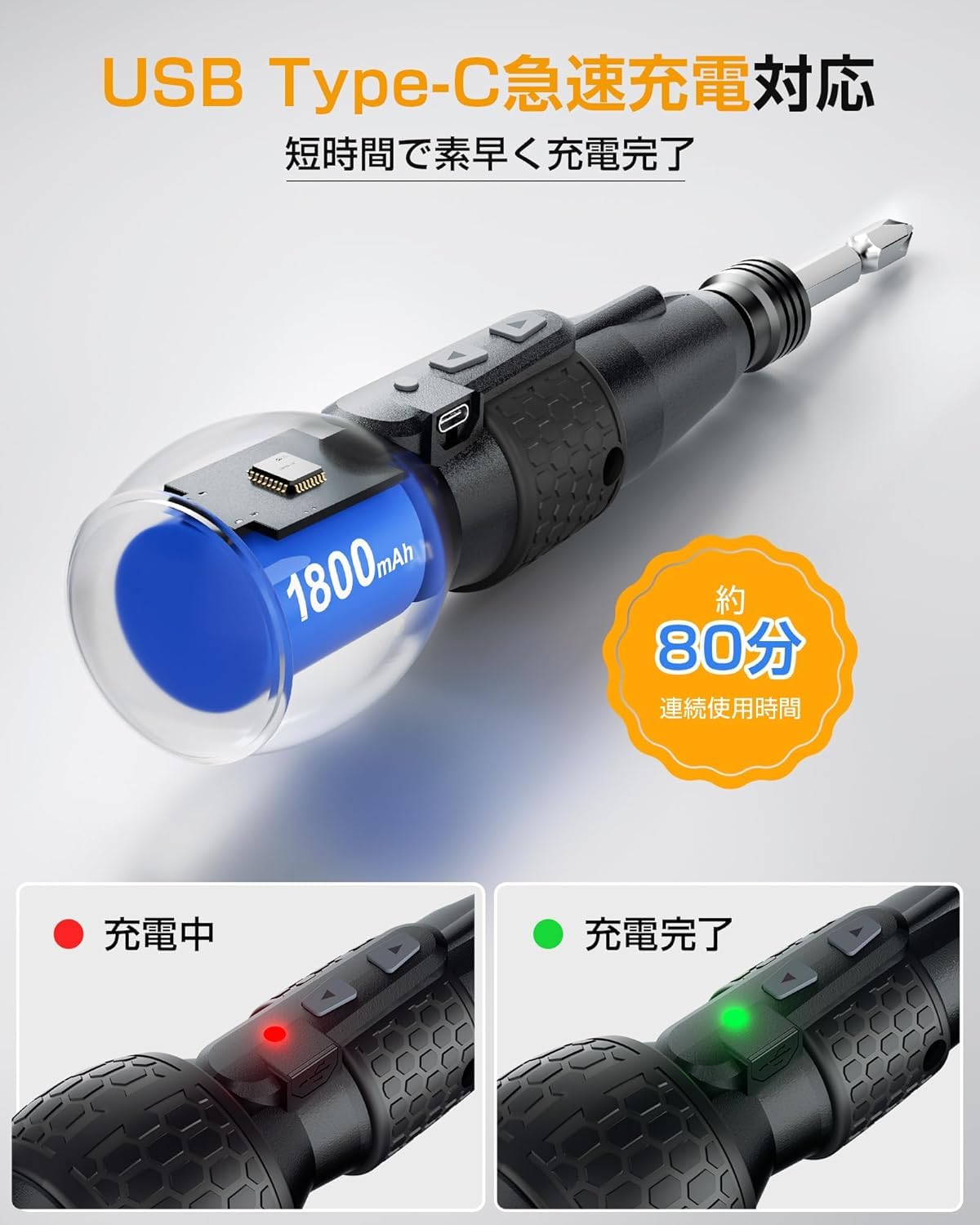 Amazon | 電動ドライバー 小型 【2025新登場・高トルク・軸ブレなし