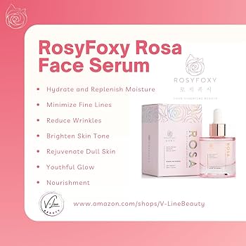 Amazon.com: RosyFoxy Rosa Hyaluronic Acid Serum for Face