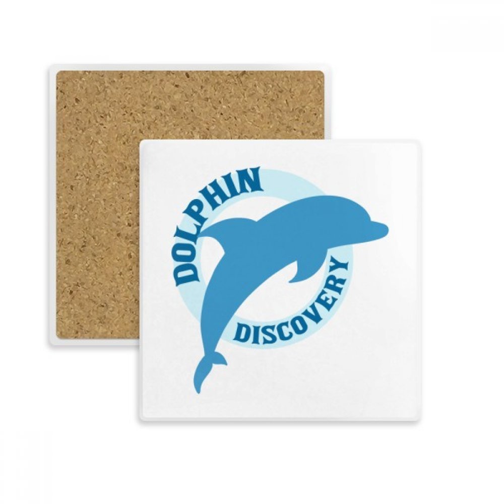 Dessous de verre absorbant bleu océan dauphin idée cadeau originale lot de 2