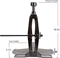 Vista 5 de Steel Scissor Jack for Car 1.8 Ton Oversized Base, Portable, Ideal for SUV and Auto, Tire Changing Kit, Ratchet Handle Saving Strength Design