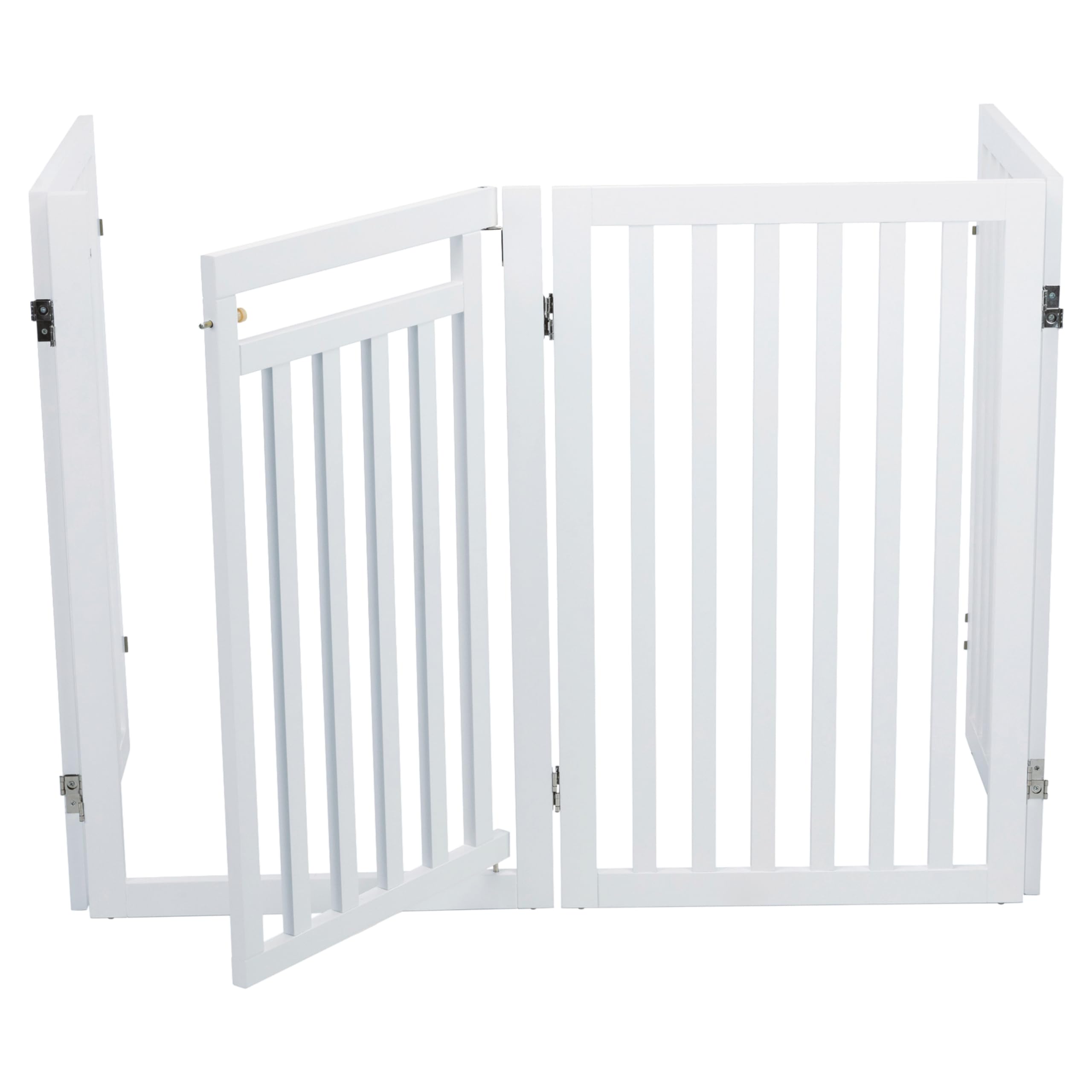 trixie Barrière avec Porte pour Chien Blanc 60-​160 x 81 cm