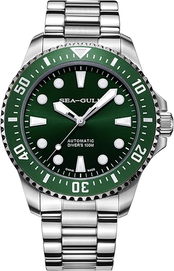 Seagull Ocean Series Mens Watch Back Wave Deep Diving Automatic Mechanical Watch 815.97.6105