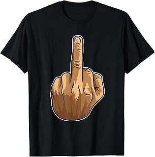 Middle Finger - Offensive Gesture T-Shirt