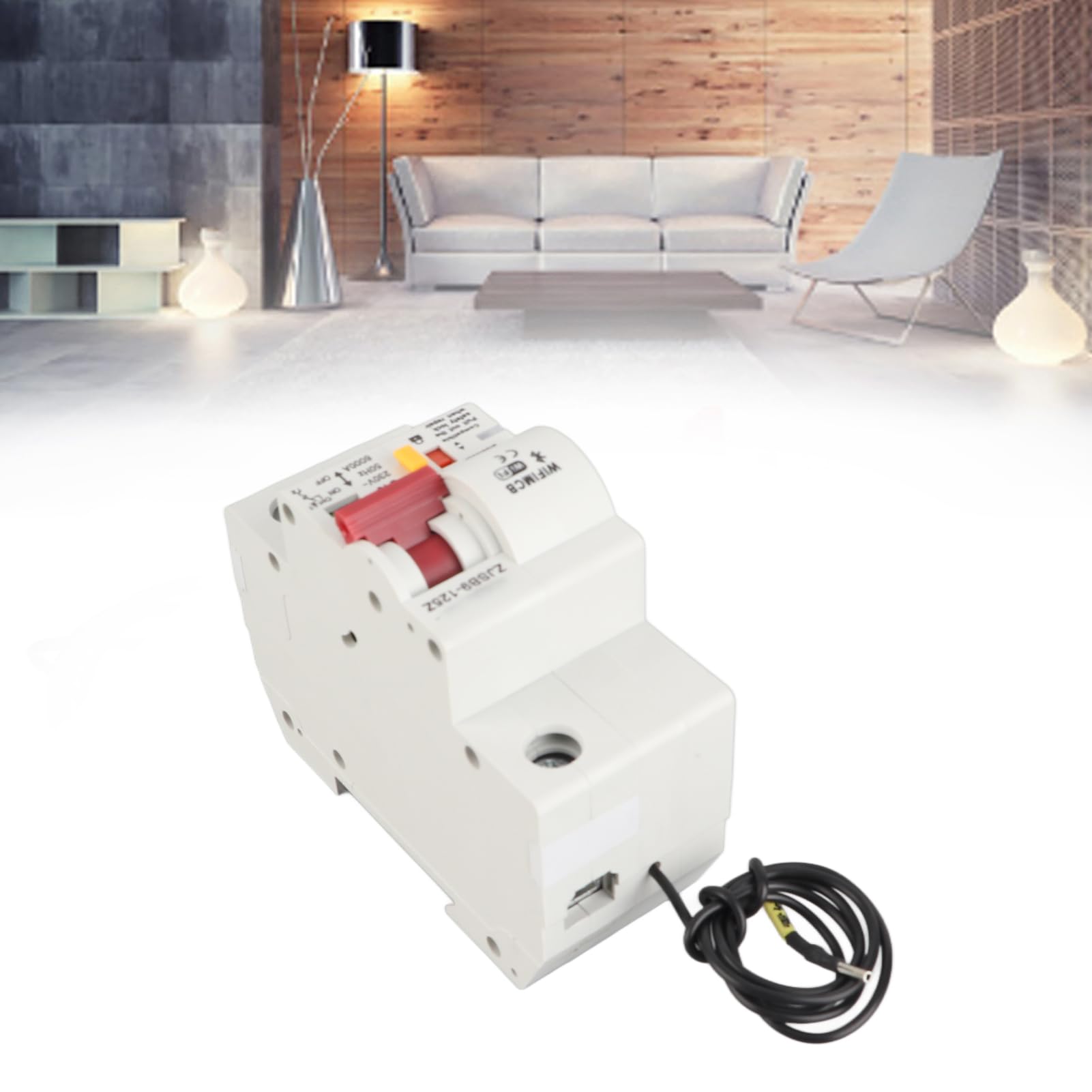 Disyuntor Inteligente en Miniatura con WiFi 220V Carcasa Retardante de Llama PA66-DSM Control Remoto por App Móvil (1P 40A)