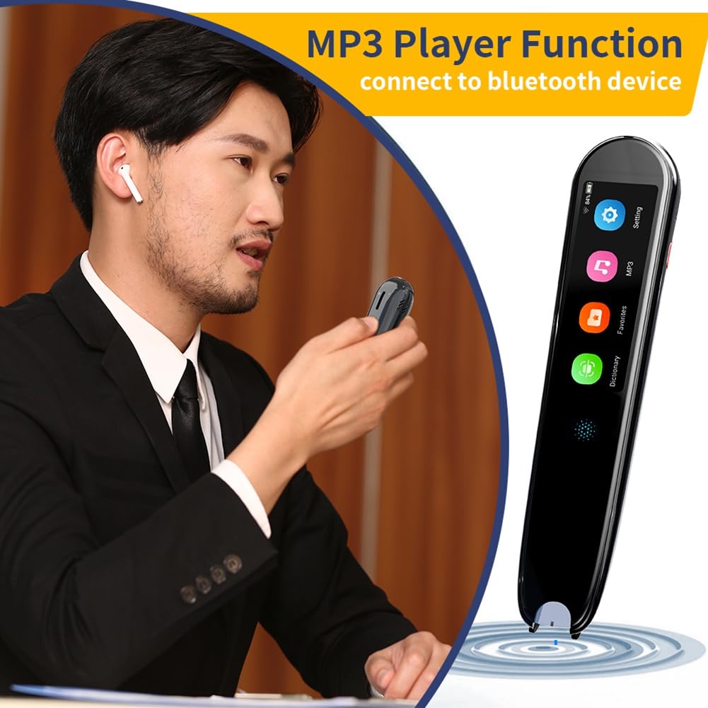Traduttore di lingua Dispositivo Traduzione in tempo reale Scanning Pen Reader Scanner Pen Dizionario Traduttore vocale Supporto 112 lingue Text to Speech