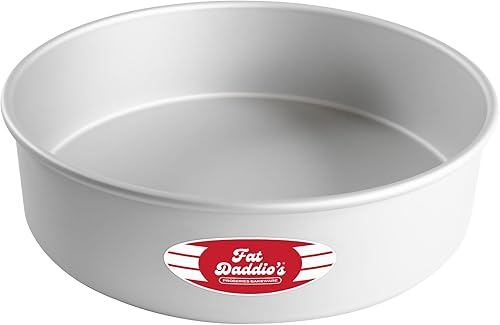 Miniatura 27 de Fat Daddio's Juego de moldes redondos de aluminio anodizado de 3 niveles para tartas de 3 pulgadas de profundidad, 4 pulgadas, 6 pulgadas, 8 pulgadas