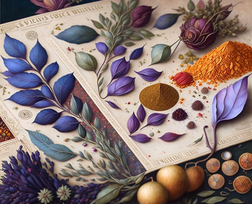 Poster sur toile épices et herbes Meechi pour une déco de cuisine inspirante