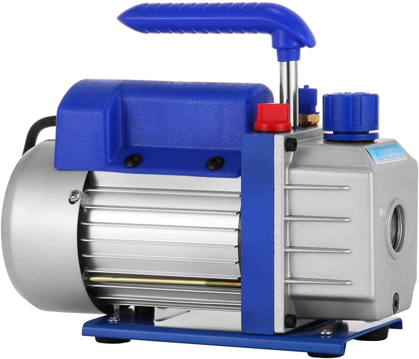 OI 3CFM 1/3HP Vacuum Pump Vacuum Pump 1.8CFM 1 Stage Refrigeration Vacuum Pump Vacuum Chamber 1440RPM for the vacuum pumping with R12, R22, or R134a as a cold-producing medium