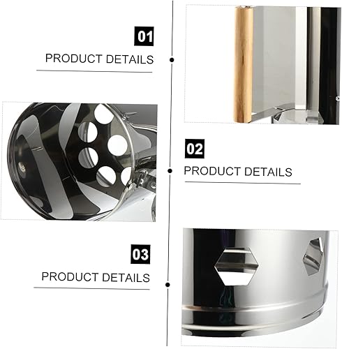 Miniatura 7 de Yardwe 1 pieza de acero inoxidable punto carbono cubo parrilla accesorios para parrilla al aire libre cocina chimenea arranque chimenea accesorios