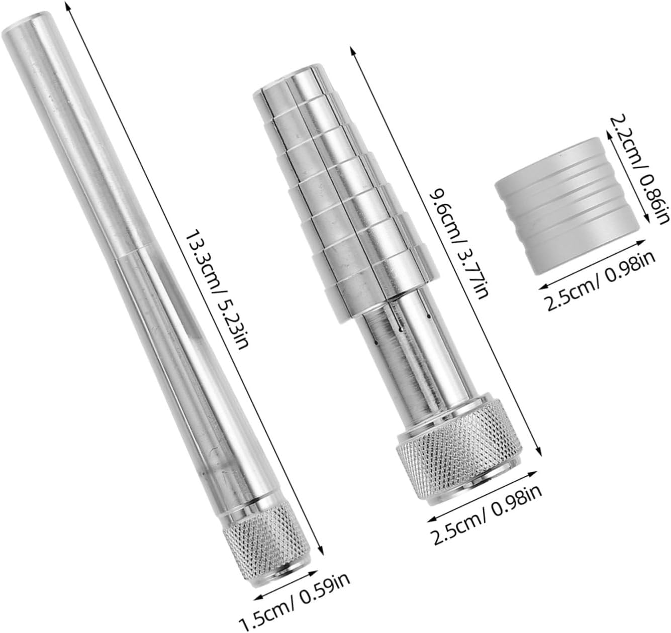 Adjustable Ring Stretcher Tool for 17-24mm Rings Silver Jewelry Resizing and Repair Tool Portable Mandrel Gauge for DIY and Professional Use