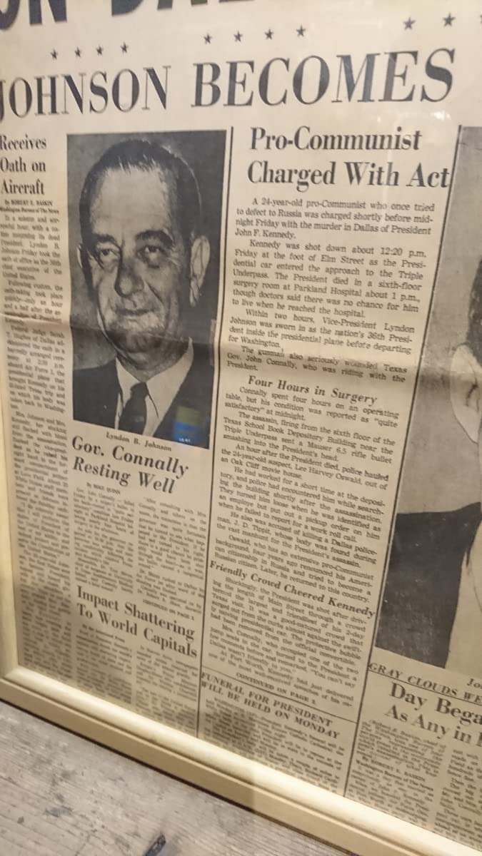Amazon.co.jp: 1963 the dallas morning news paper ケネディ 大統領 