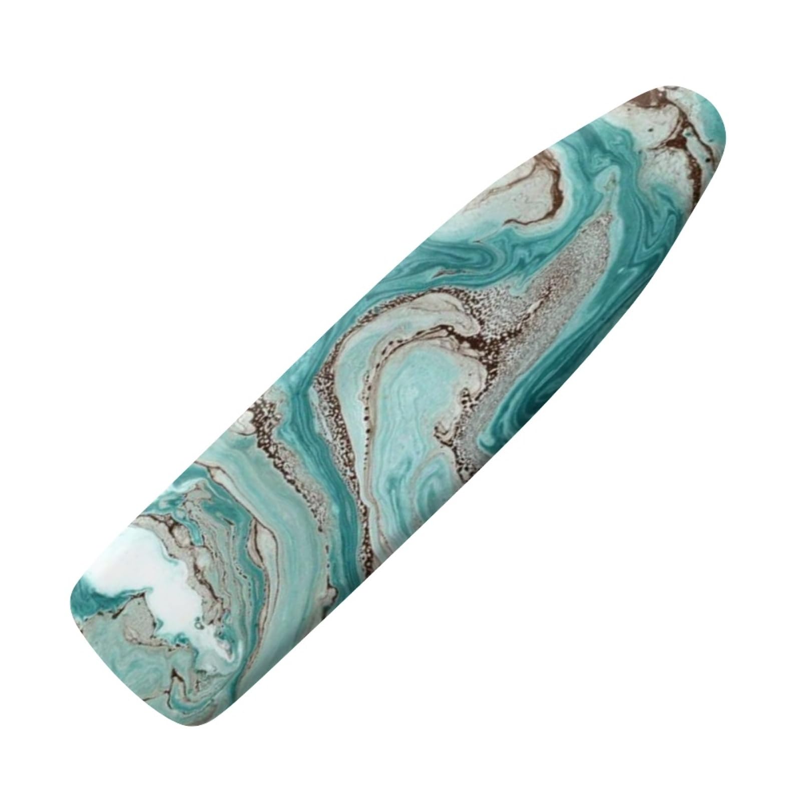 Wanyint Cyan Marble Print Ironing Board Cover Wide Extra Thick Covers with Elastic Edge Easy Fit Pad-Ironing Board Cover Travel Accessories