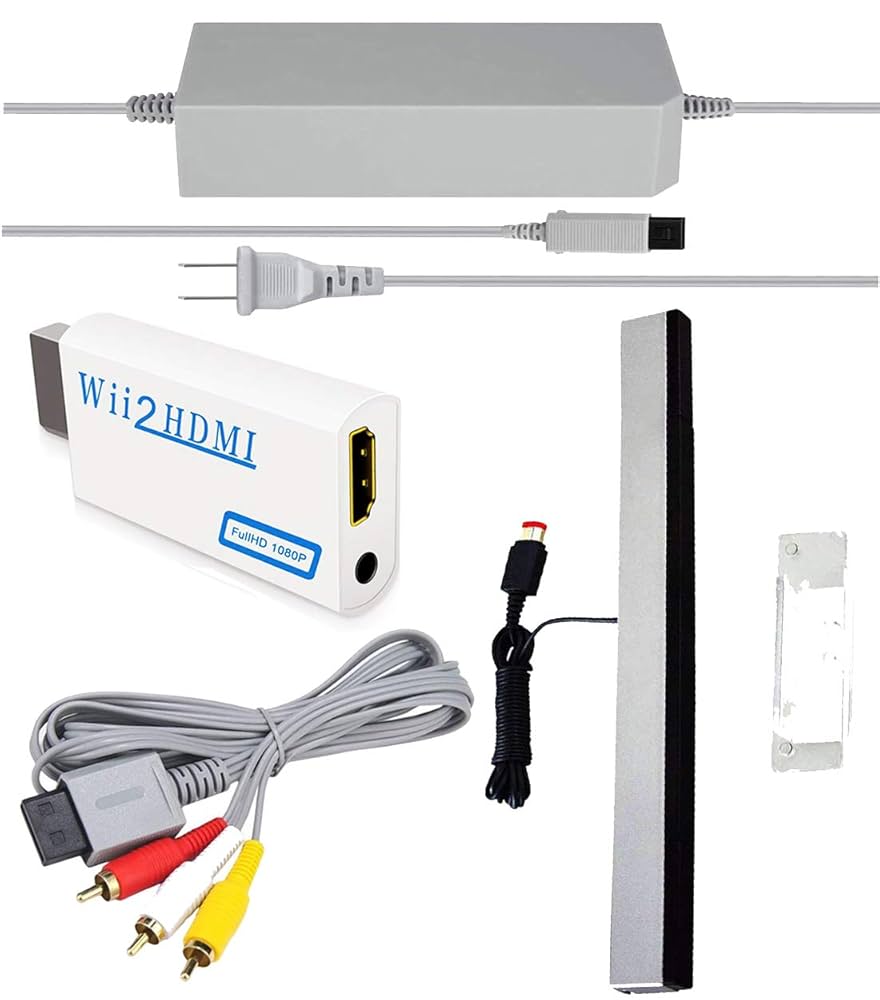 その他 Wii Amazon.com: SSIOIZZ 4 in 1 Wii Replacement Cables Set - AC