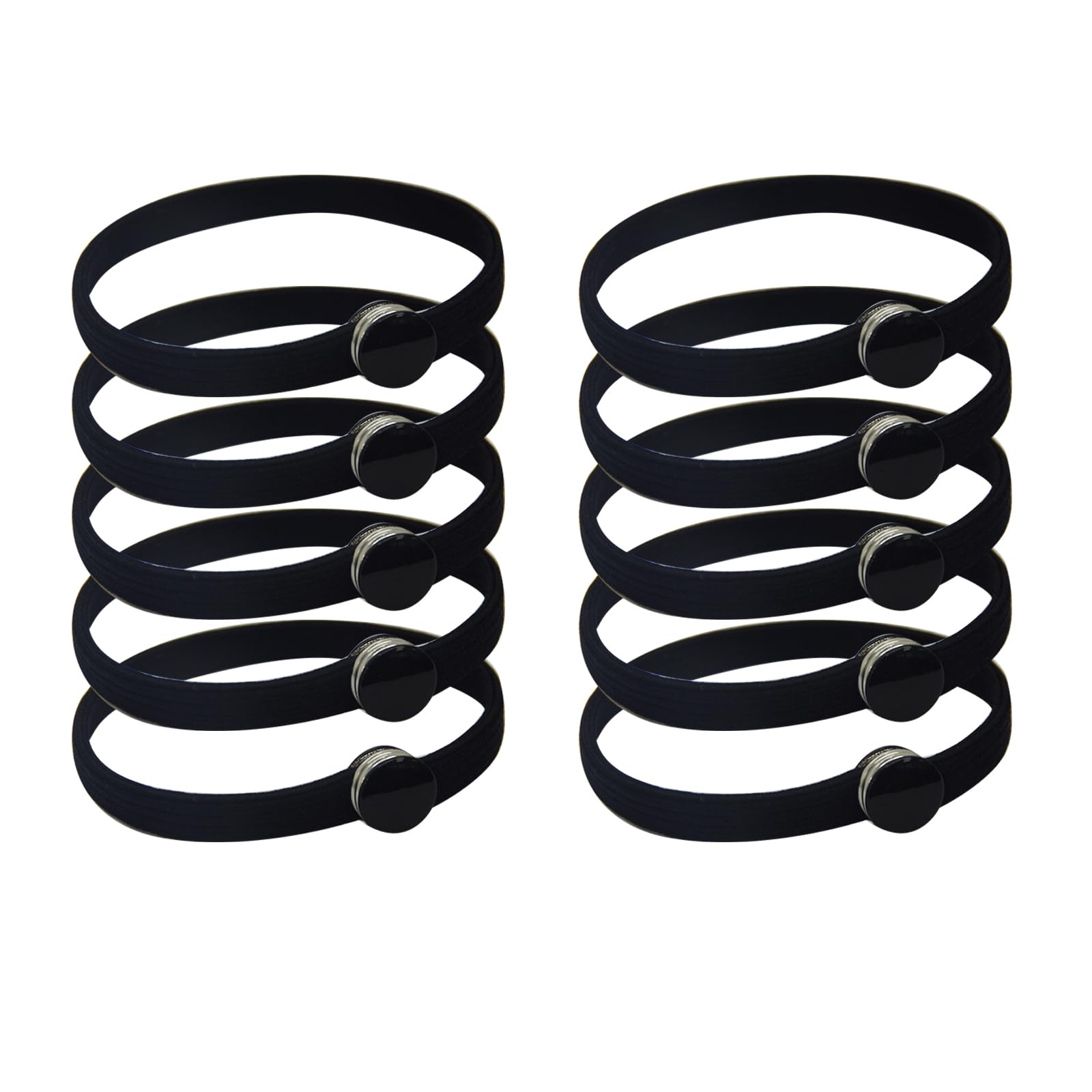 10Pcs Wrap Around Hair Tie Snap Ties for Thick Curly Hair Adjustable Snappy Bungee Bands for Natural Ponytail Headband for Puff Styles and Secure Ponytails