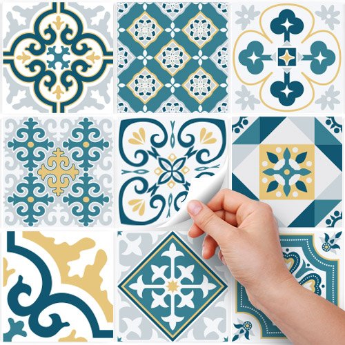 RE-COVERTILES, Tile Stickers for Bathroom and Kitchen 10 Pcs 20x20 cm - Image 2