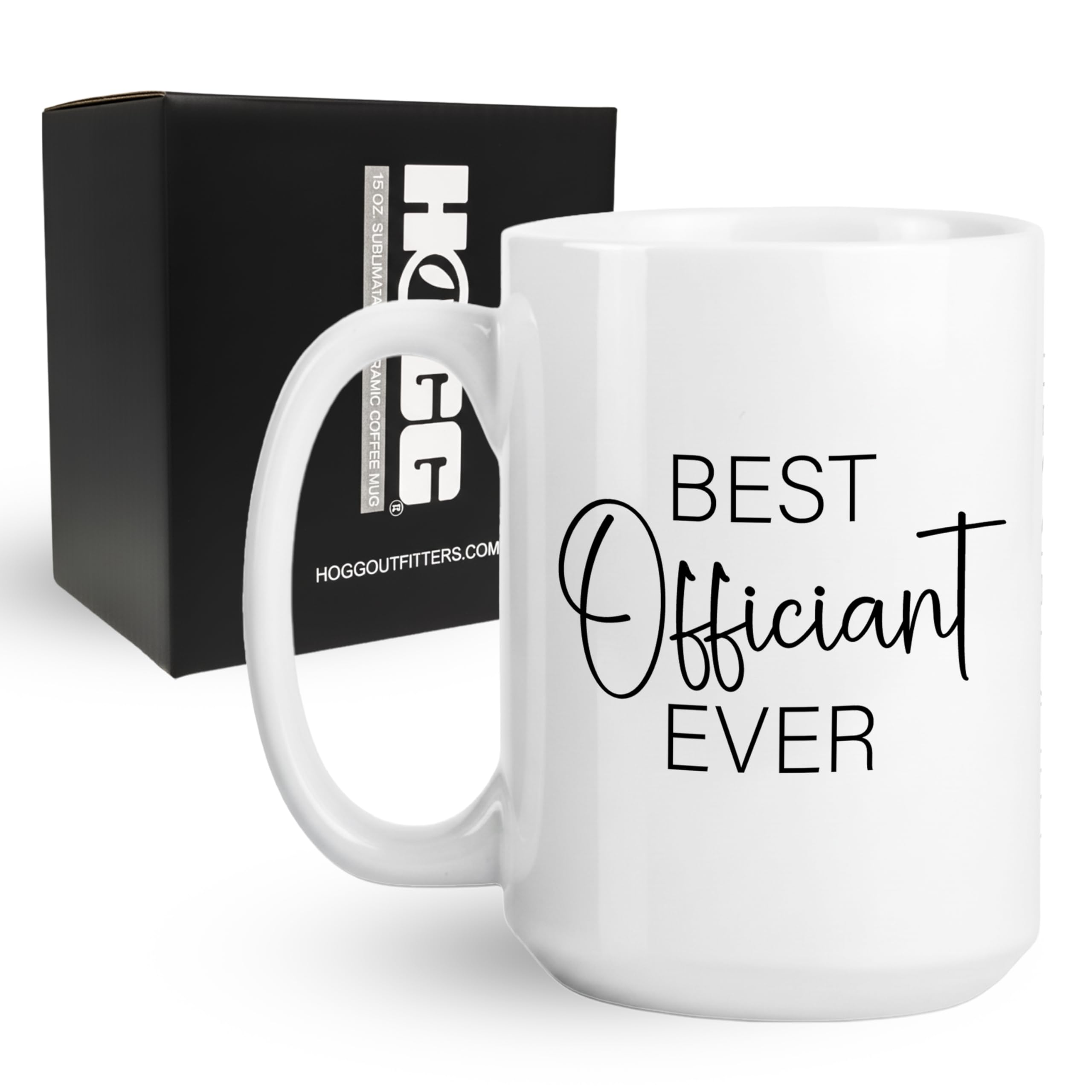Hogg Wedding Officiant Gift, 15 oz Ceramic Registry Coffee Cup, Officiant Gift, Registry Coffee Mug, Wedding Mug, Bridal Thank You Cup