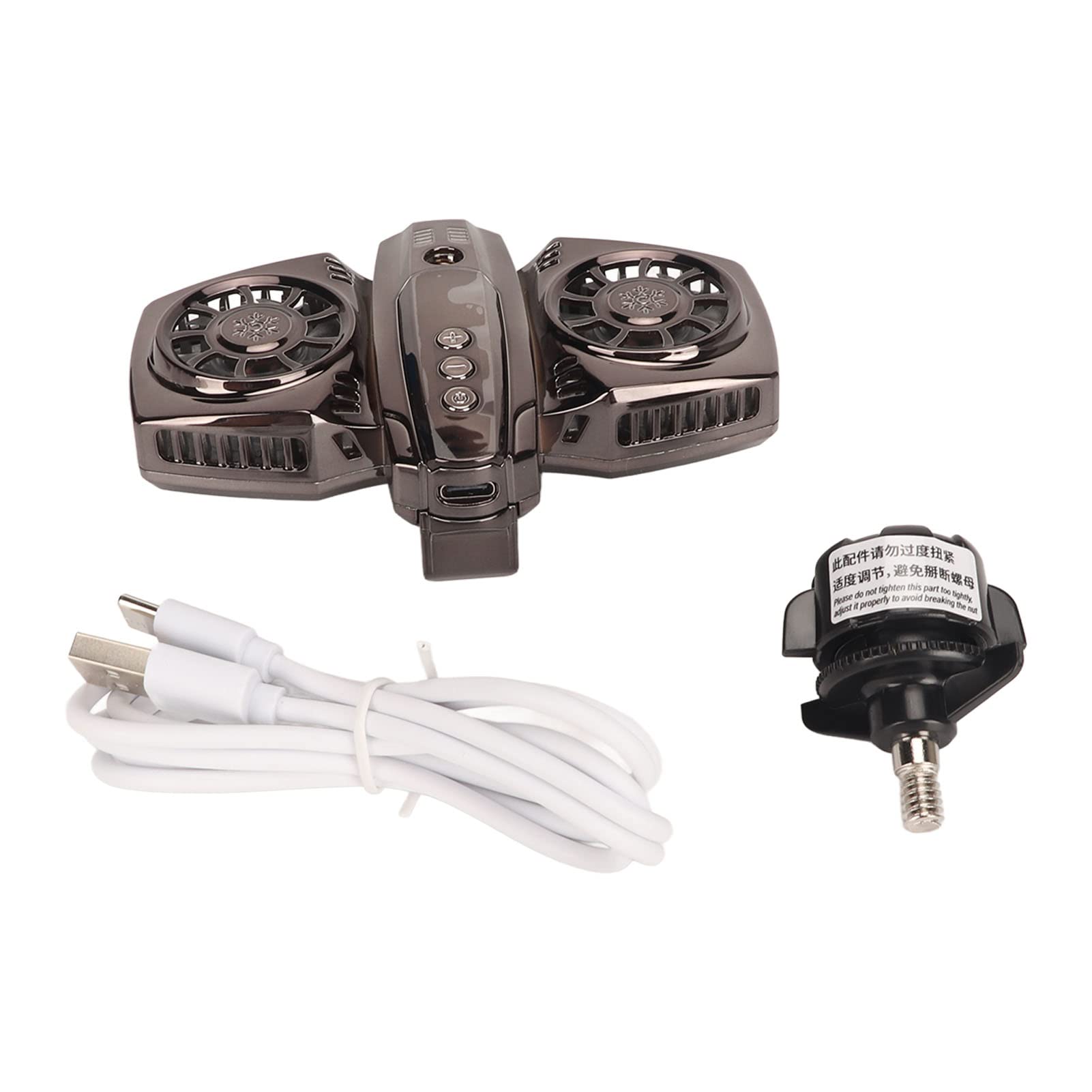 Gugxiom Refroidisseur de Téléphone, Ventilateur de Refroidissement pour Téléphone Portable avec Deux Turbines et Moteurs, Ventilateurs de Téléphone de Réfrigération à