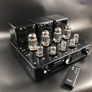Willsenton R8 KT88/EL34 x4 Tube Amplifier Integrated AMP Power Amplifier Headphone Replaceable Basic Meter (Black)