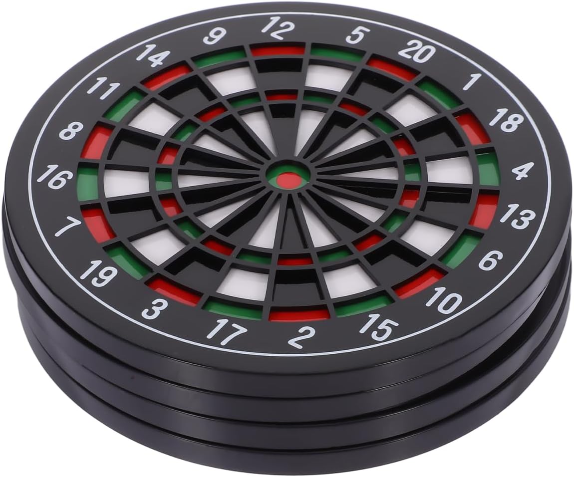 Garneck Dartboard Cup Mats 4.09 inch Heat Resistant Cup Pads for Drinks Non Slip Washable Dishwasher Safe Coasters Board Drink Mat for Kitchen Table Home Decor 4 Pack