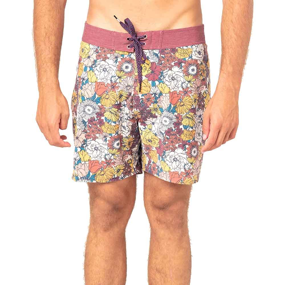 Rip Curl Mirage Retro Bloomfield Mens Boardshorts 36 inch Washed Red