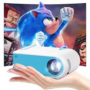Vidéoprojecteur 1080P Haute Définition 4K, Nasin Mini Projecteur WiFi 6 et Bluetooth 5.4