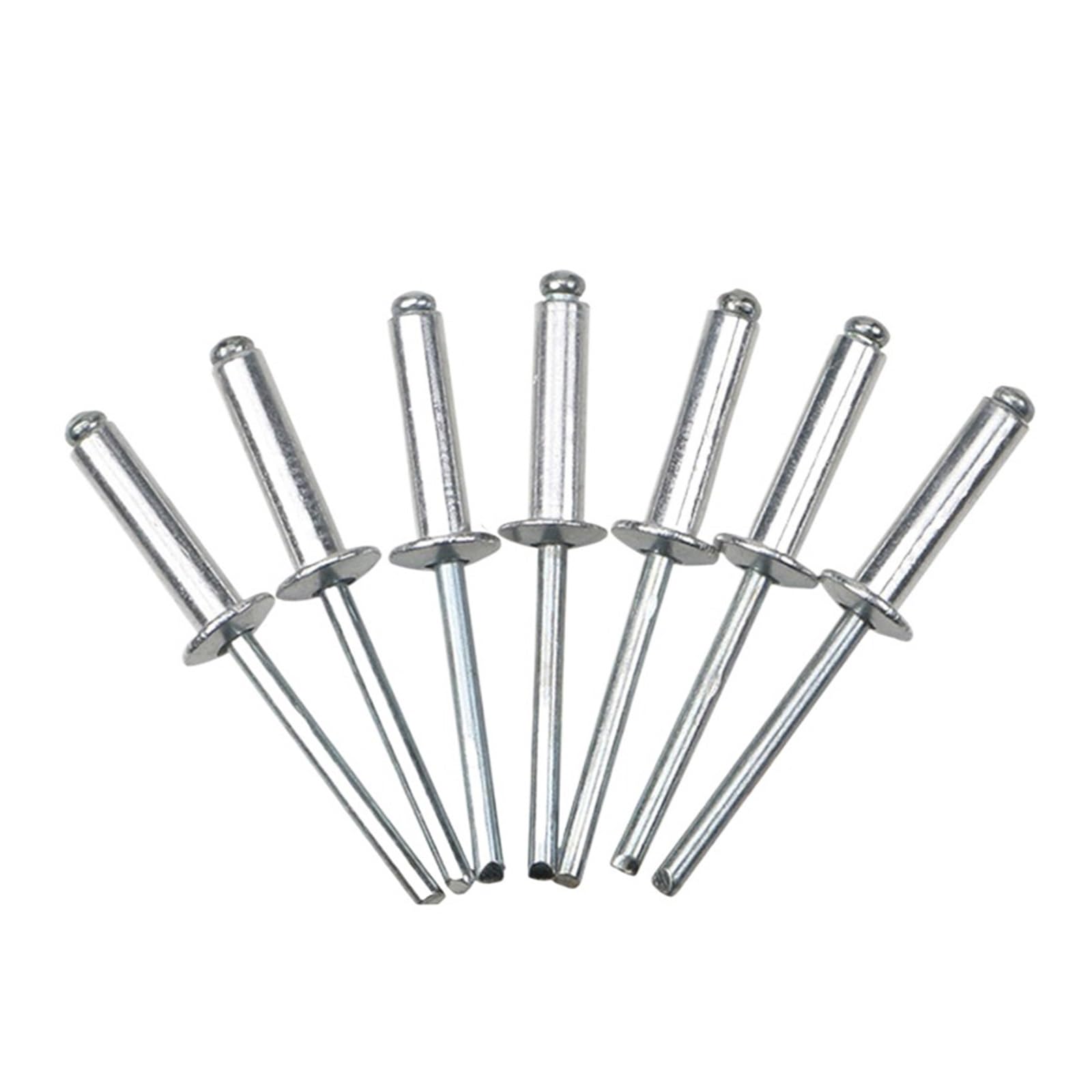 60-częściowy zestaw nitów, zawiera nity 2,4 mm, 3,2 mm, 4,0 mm i 4,8 mm, idealny do majsterkowania, napraw samochodowych i mocowania.