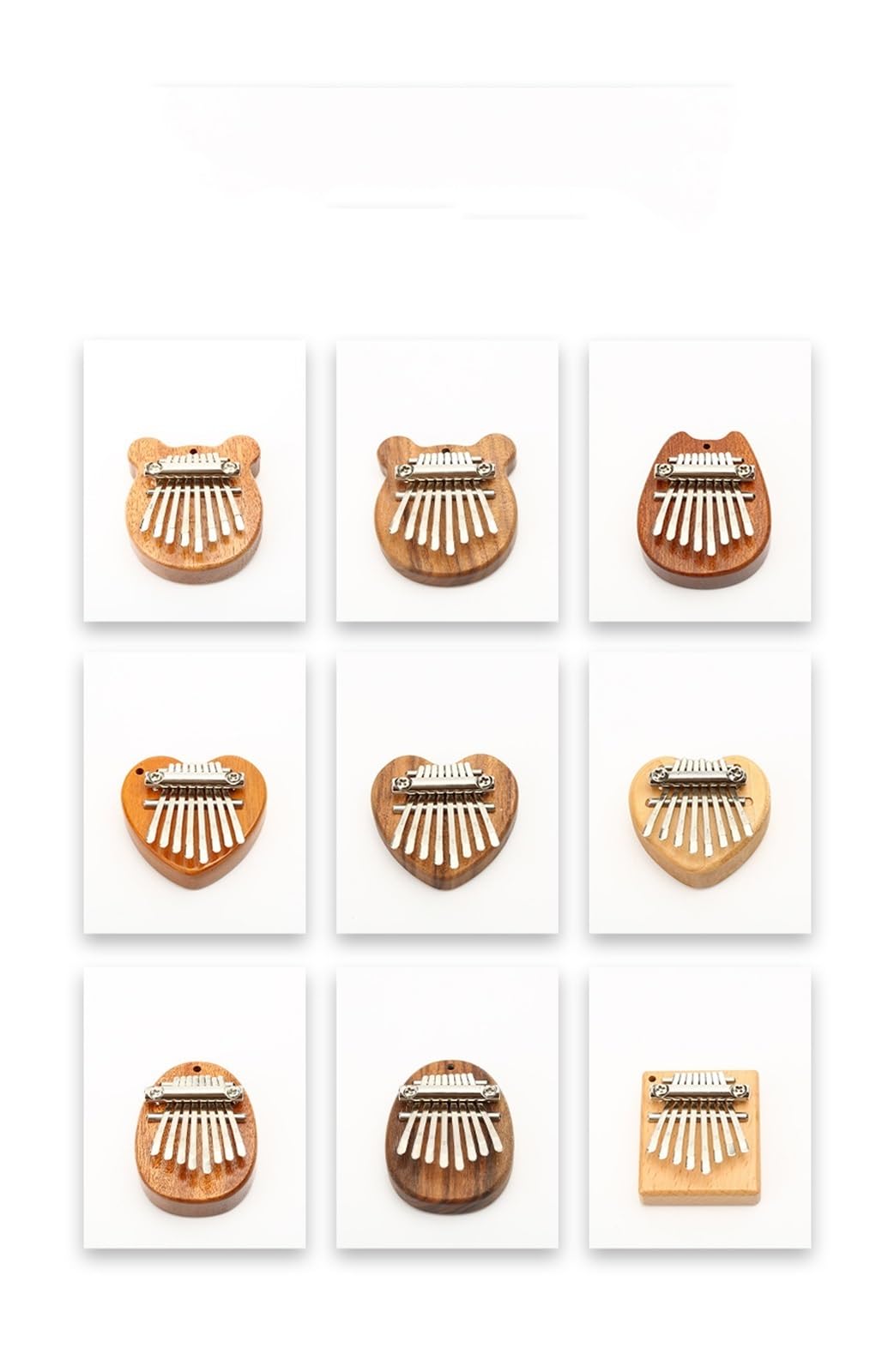 Anfänger Kalimba Professionelles chromatisches Daumenklavier Achtton-Fingerklavier Mini-Kalimba Kalimba Massivholz 8-Ton-Mini-Daumenklavier (Color : 4)