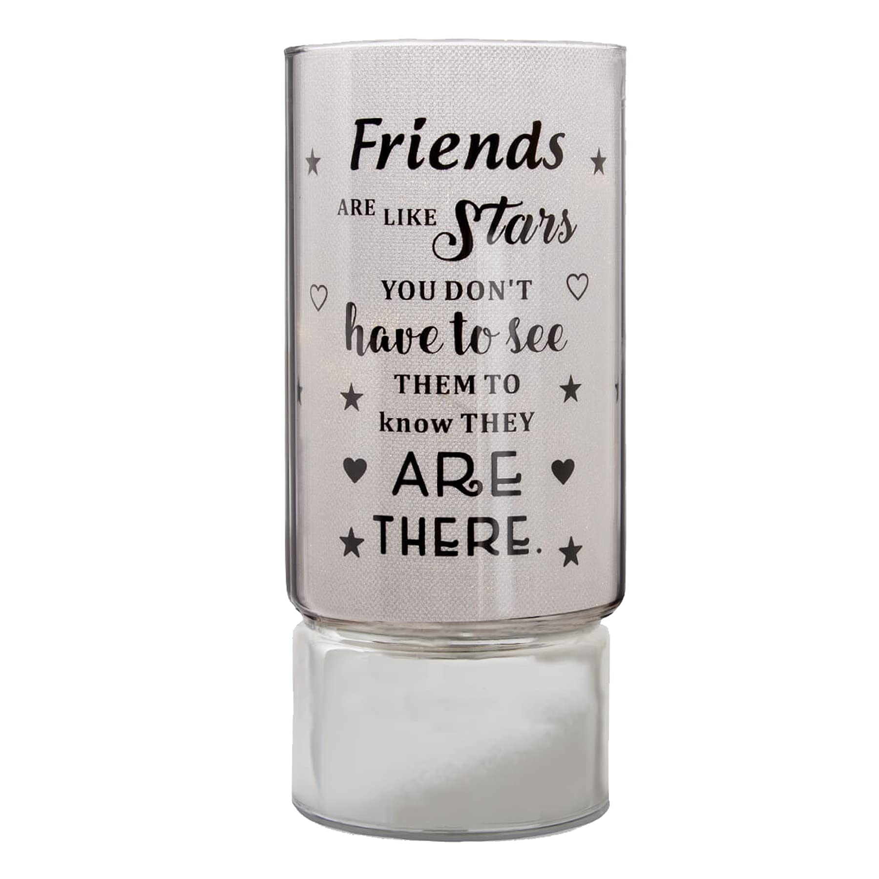 Widdle Gifts LED Tube Light with Sentiment - Battery Operated - Friends 6015