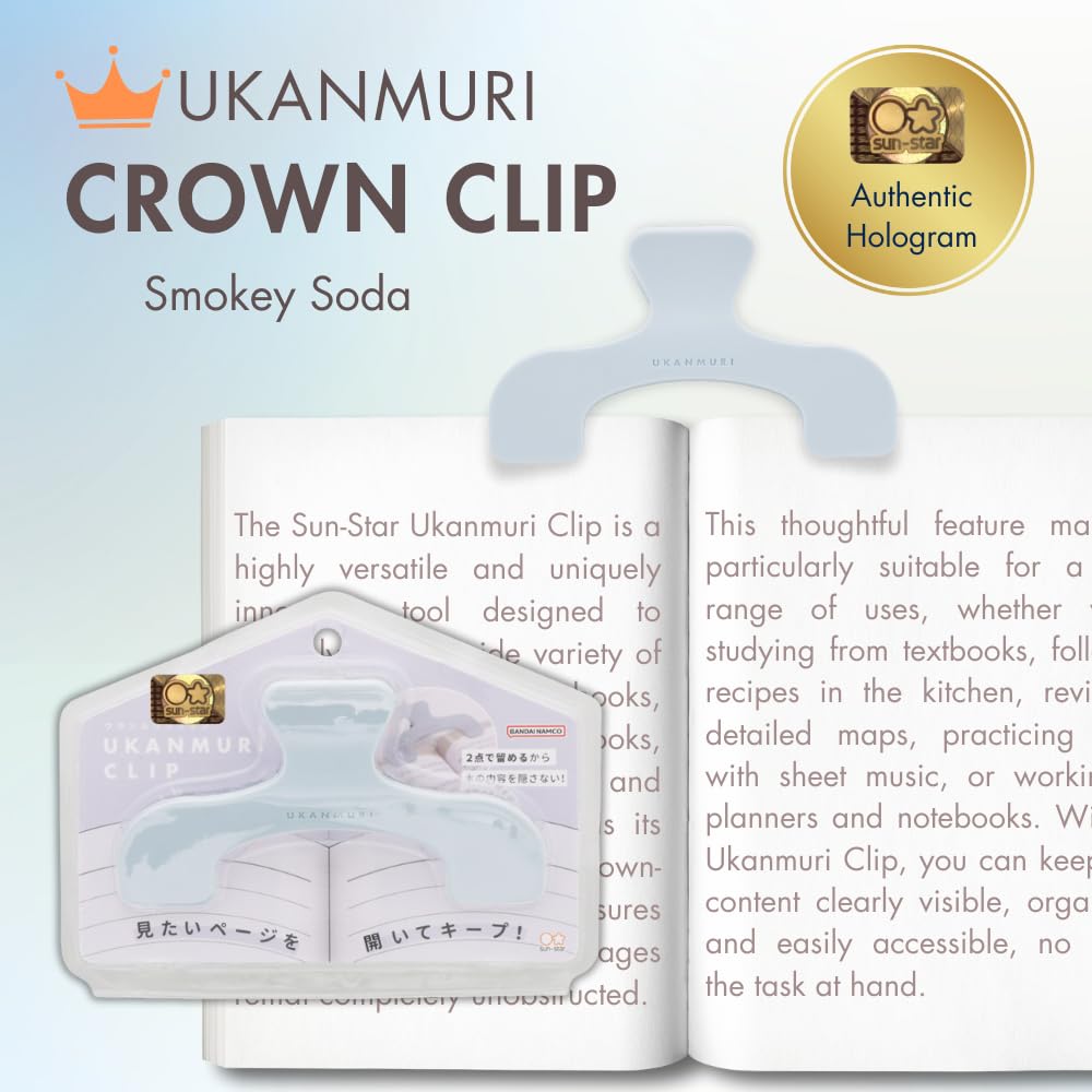 Sun-Star Versatile Crown Page Holder Clip, Ideal for Notebooks Textbooks, Sheet Music and Maps - Image 2