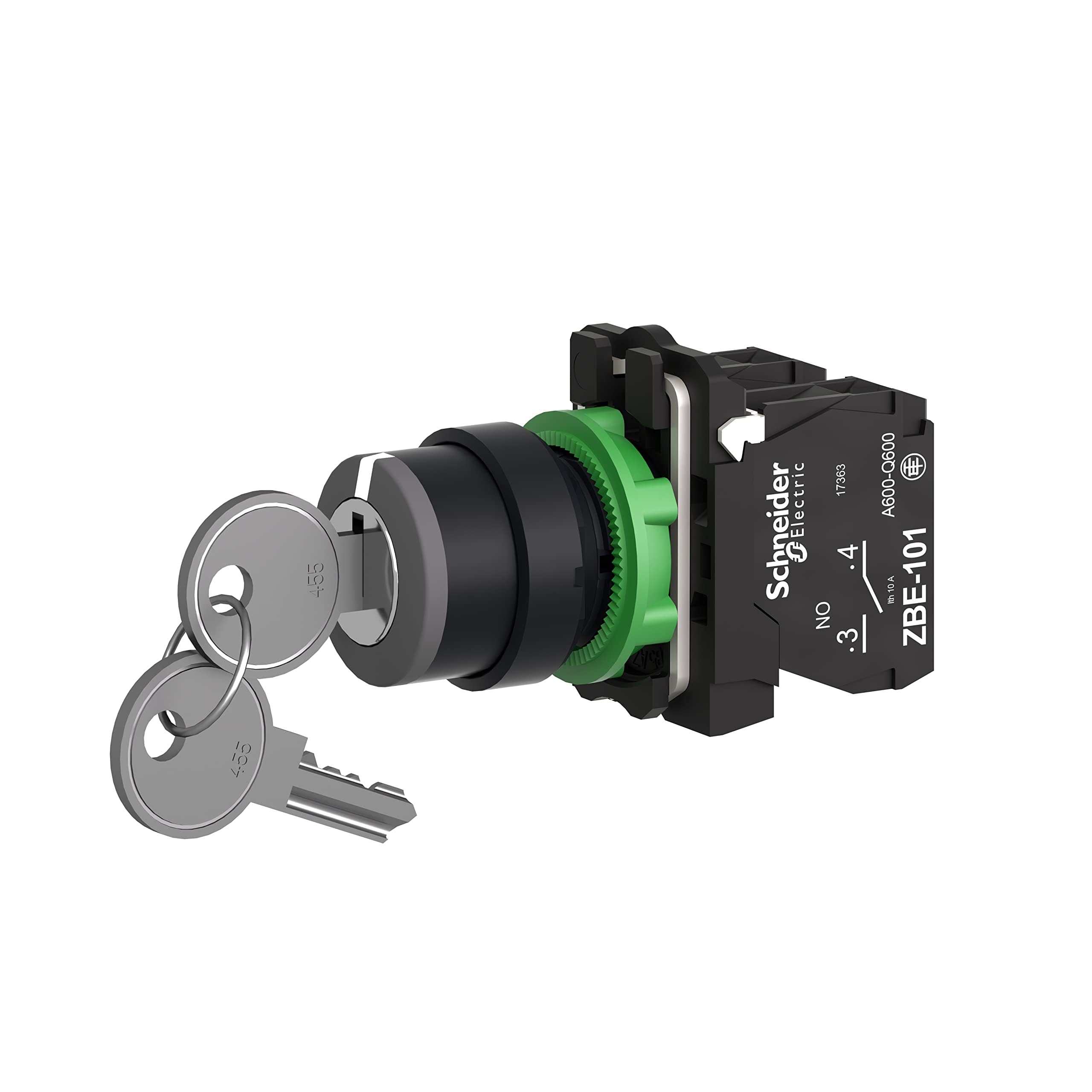 Schneider Electric Schlüsselschalter 3-Positionen 2 Schließer