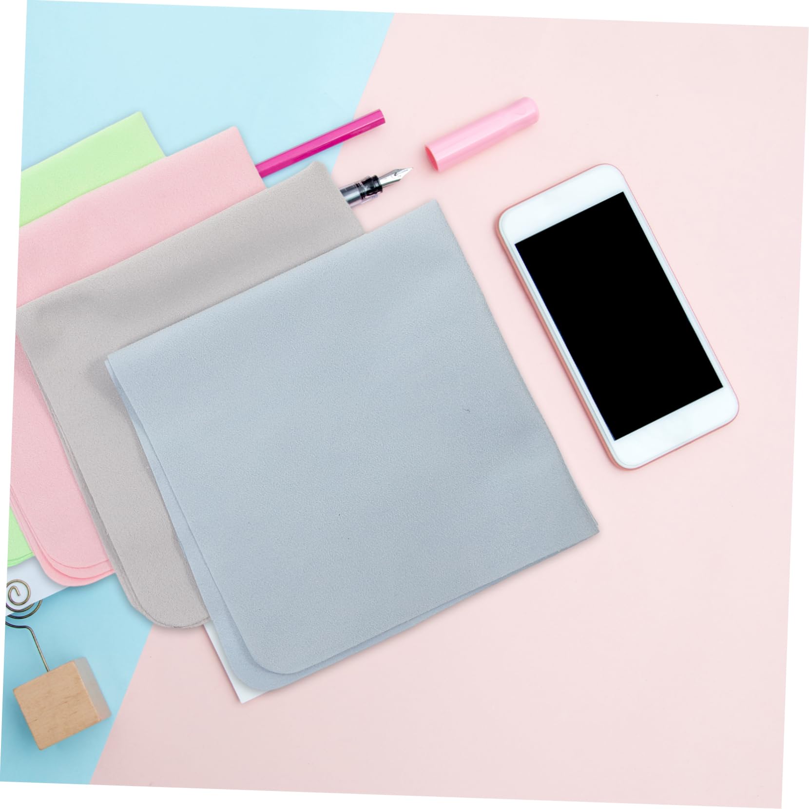 Healvian 20pièces Chiffons De Nettoyage Pour Lunettes Lingettes Pour Écrans Appareils Électroniques Et Optiques