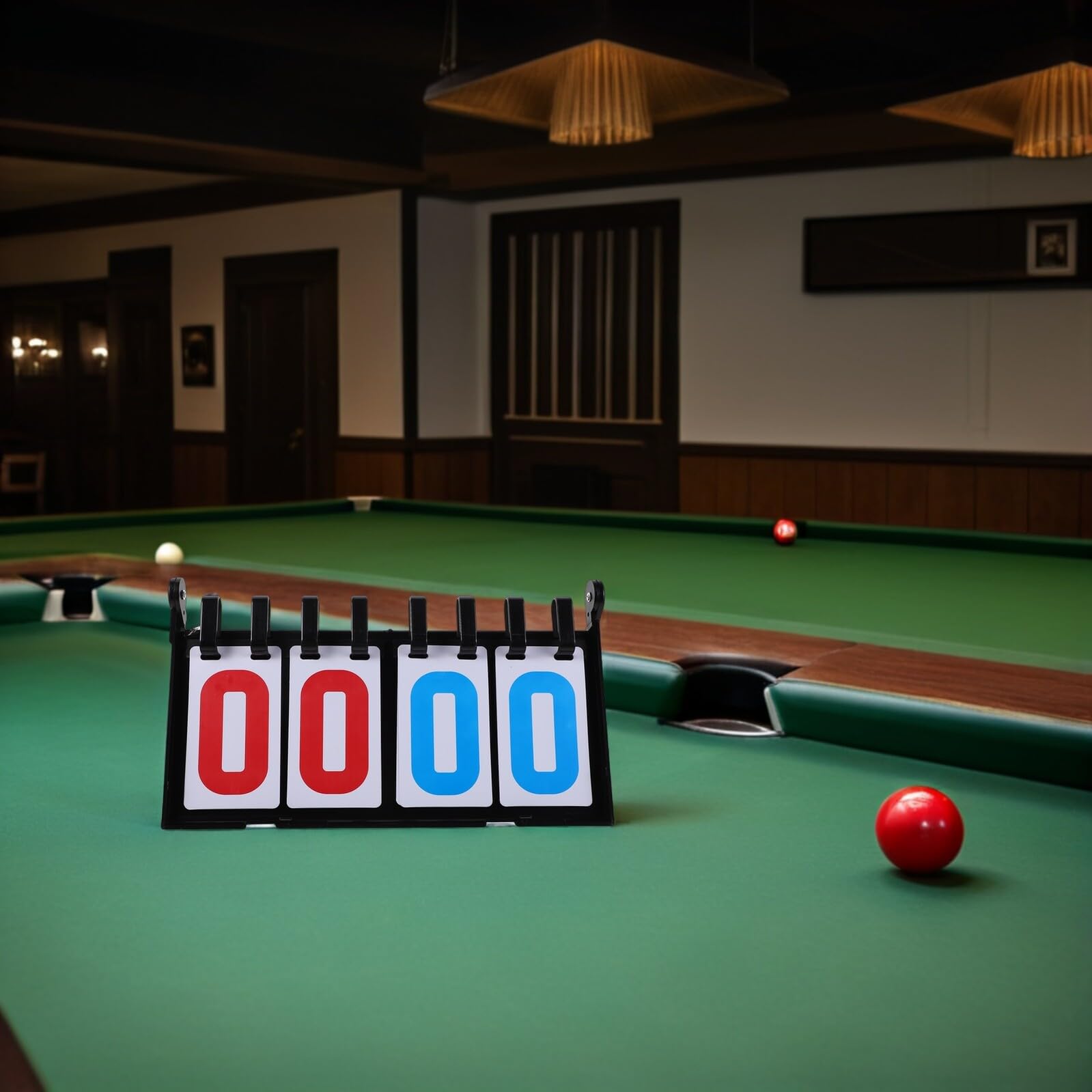 ABOOFAN Tragbare Sportanzeigetafel mit Flip Zahlen für Basketball Tennis Volleyball Baseball Billard Tischfußball Leichtes Tisch Scoreboard für Präzise Punktezählung bei Wettkämpfen und