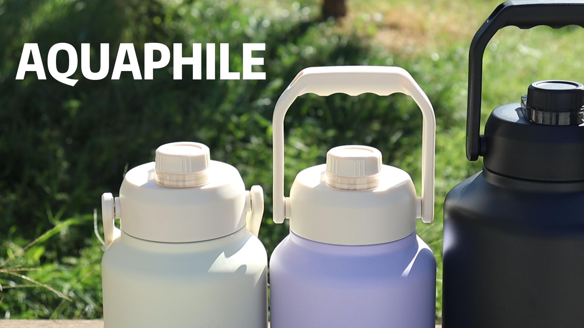 Amazon.com: AQUAPHILE 64oz Water Bottle with Handle, Half Gallon