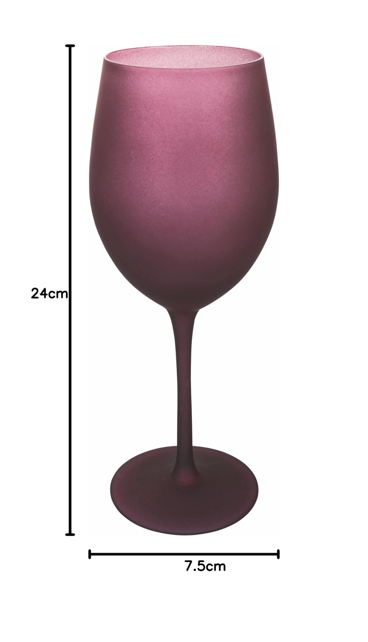 Villa d'Este Home Tivoli Happy Hour Provence Set mit 6 frostierten Gläsern, 550 ml
