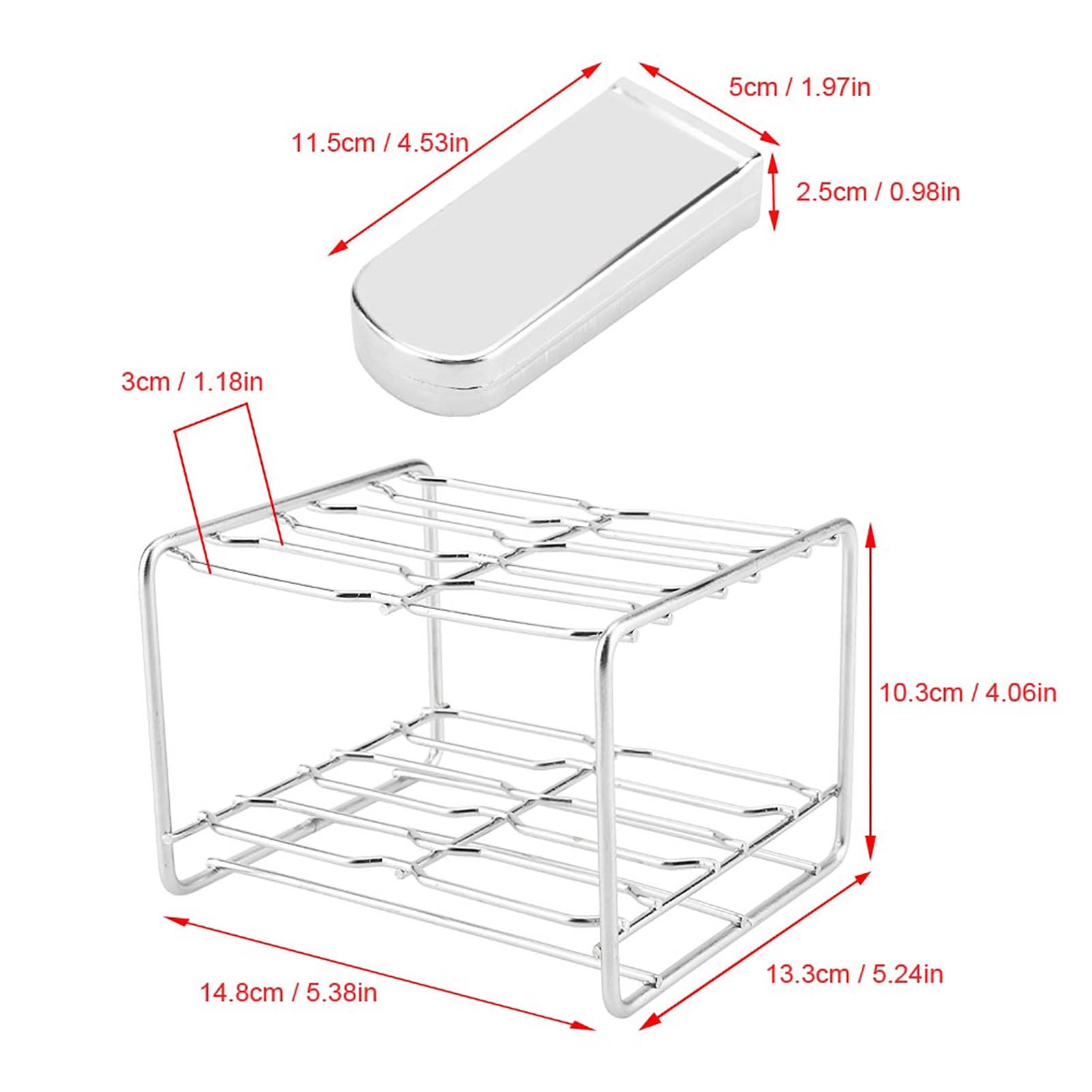 Luocute Molde para Helado de Acero Inoxidable, 6 Cavidades para Paletas | DIY Ice Pop Mold with Seamless Welding, Smooth Edges, Soft Seals, for Home and Commercial Use